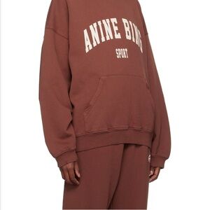 Anine Bing Burgundy Harvey Sweatshirt